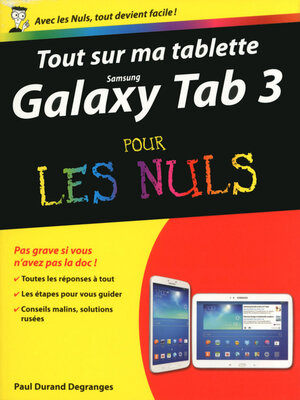 cover image of Tout sur ma tablette Samsung Galaxy Tab 3 pour les Nuls